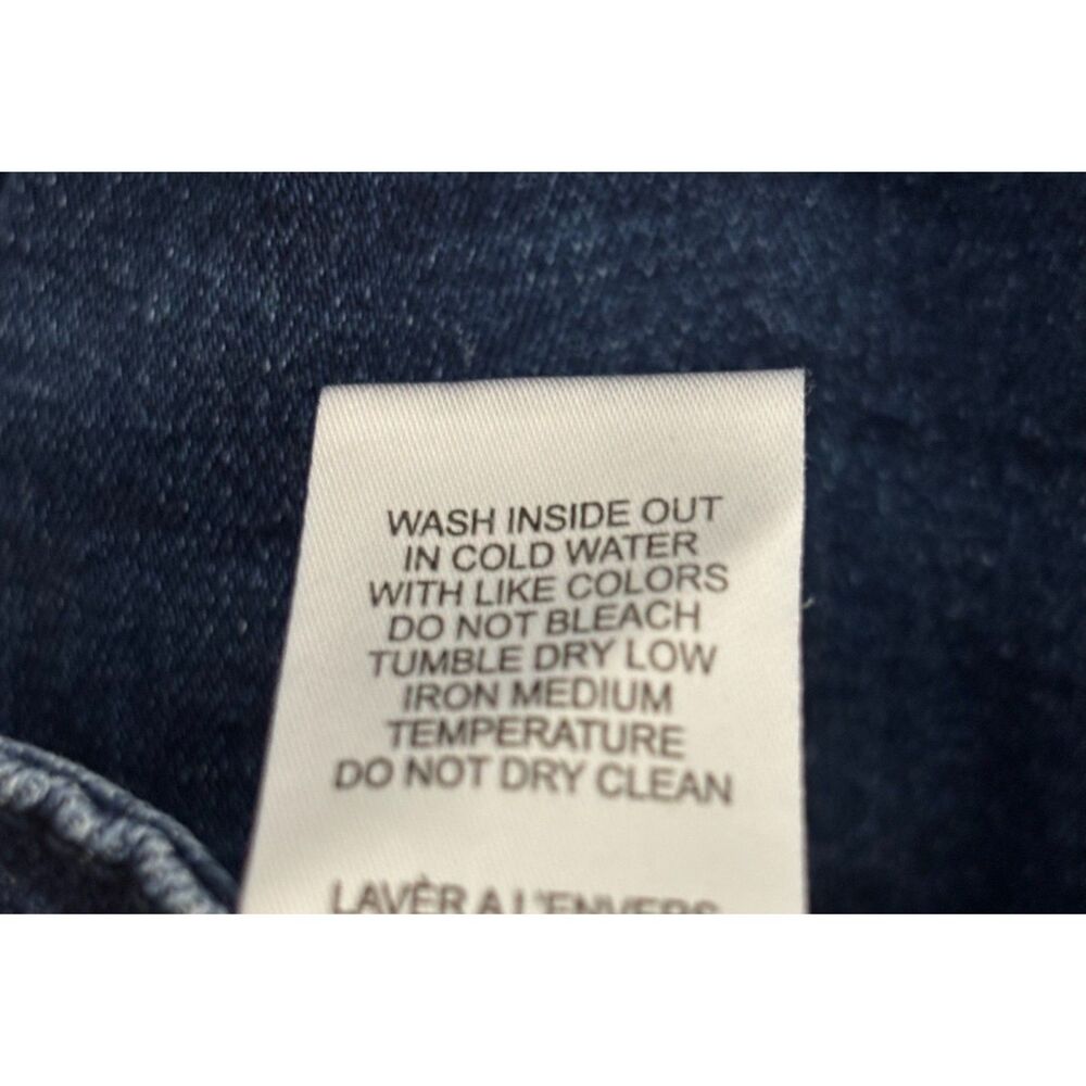 Good American Jeans Womens 6 28 Dark Wash Blue Denim Stretch Mid Rise GL873CET - Picture 9 of 9